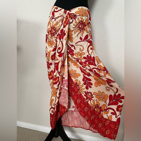 NWT Zara Printed Wrap Midi Skirt - Picture 4 of 10